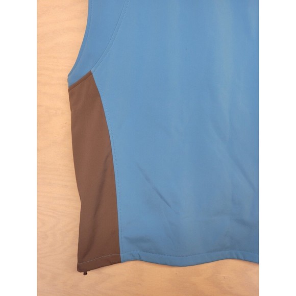 Alpine Cotton Men's SZ L Vest Fleece Lined Zip Pockets Blue Gray Outdoor Core - Picture 9 of 11